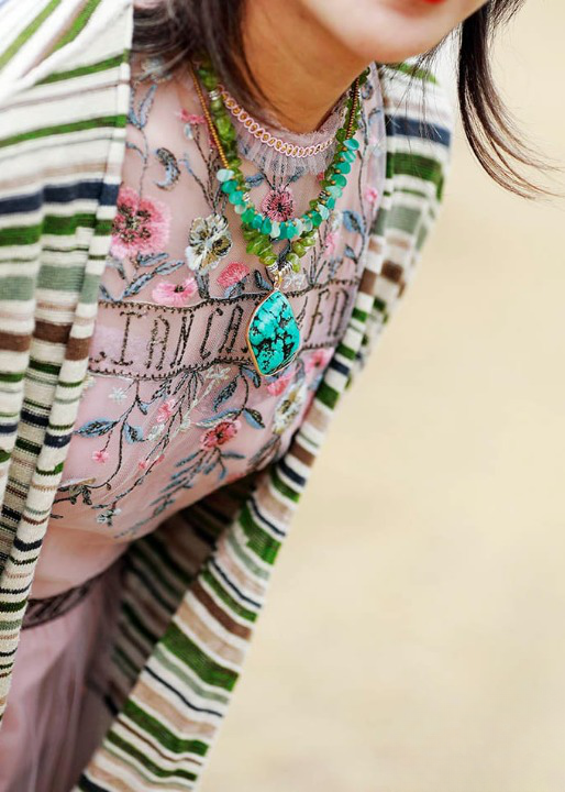 Long Boho Ethnic Necklace