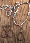 Boho Necklace Long - Natural Stone