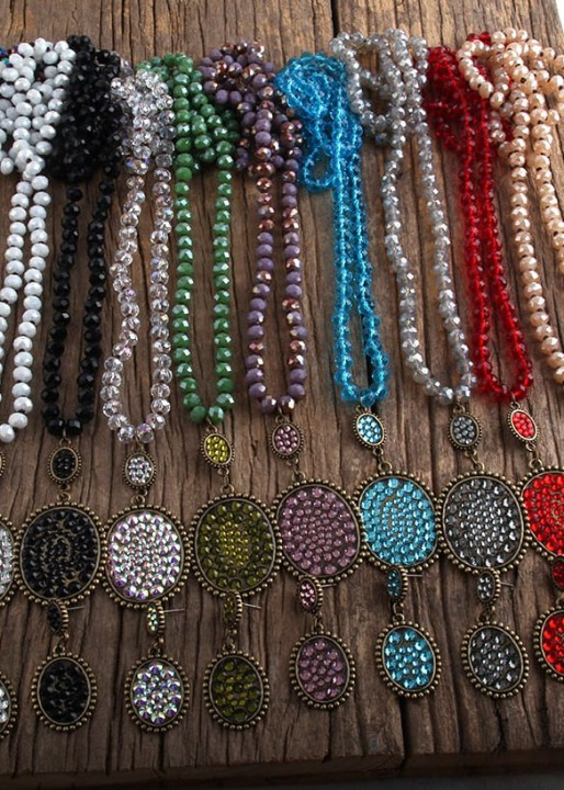 Long Boho Pearls Necklace