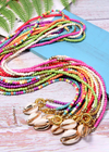 Boho Hippie Necklace Shell Pendant