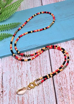 Boho Hippie Necklace Shell Pendant