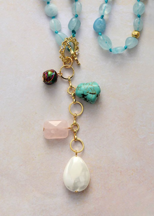 Boho Beaded Summer Necklace