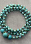 Boho Beads Turquoise Necklace