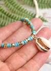 Boho Choker Necklace - Natural Shell Pendant