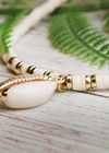 Boho Choker Necklace - Natural Shell Pendant