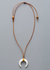 Leather Boho Necklace - Ox Horn Pendant