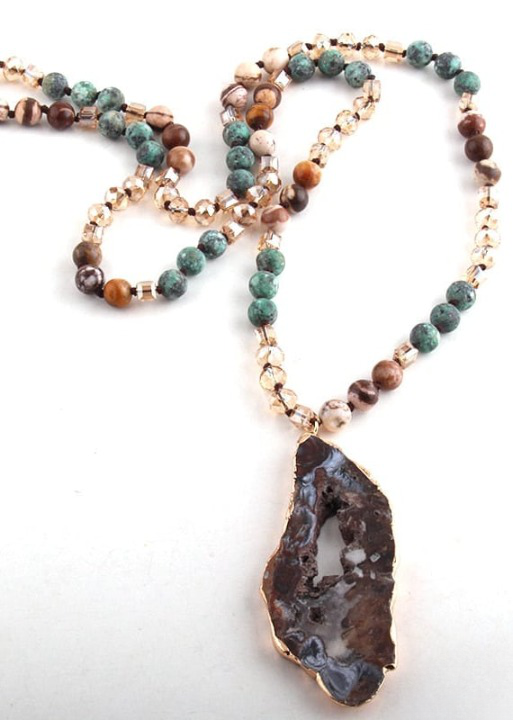 Ethnic Boho Beaded Necklace