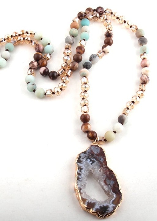Ethnic Boho Beaded Necklace
