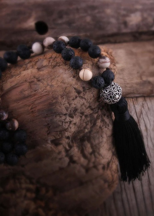 Pompom Pendant Long Boho Necklace