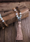 Pompom Pendant Long Boho Necklace