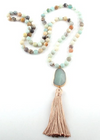 Boho Beads Necklaces Natural Stone