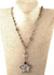 Boho Necklace Long- Crystal Pendant