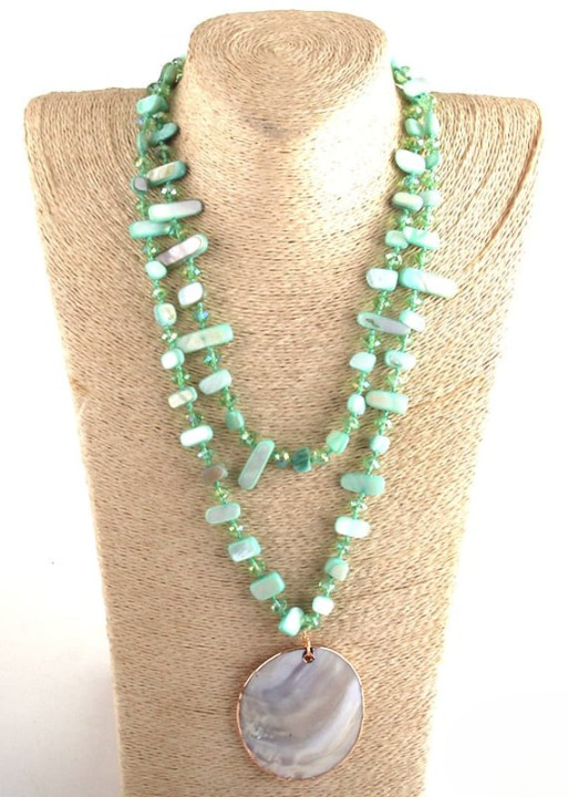 Boho Beaded Necklace 2 Layers