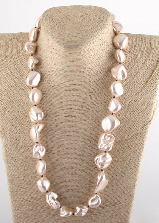 Long Boho Pearl Necklaces