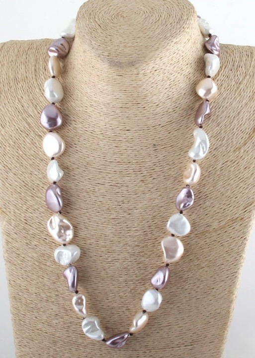 Long Boho Pearl Necklaces