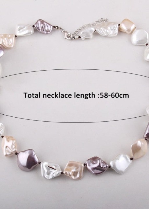 Long Boho Pearl Necklaces