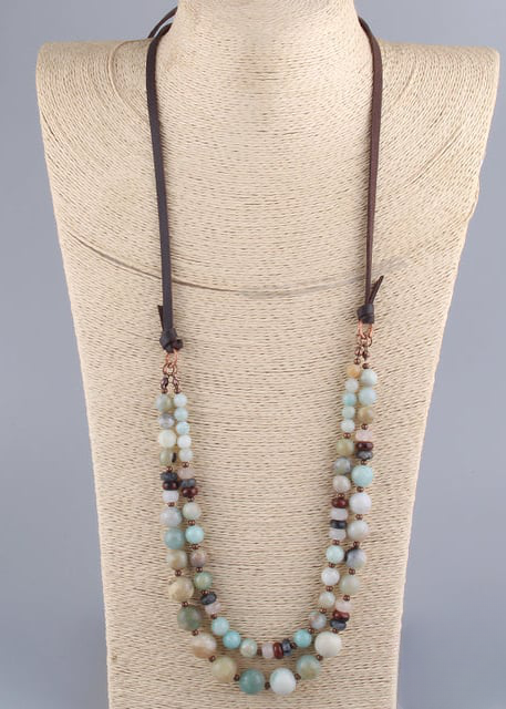 Casual Boho Beaded Necklace