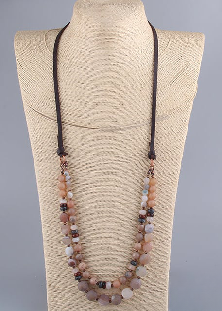 Casual Boho Beaded Necklace