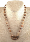 Boho Pearl Necklace with Pendant