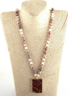 Boho Beaded Necklace Pendant