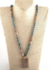 Boho Beaded Necklace Pendant