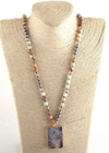 Boho Beaded Necklace Pendant