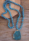 Unicolor Boho Beaded Necklace