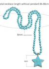 Boho Beaded Necklace Start Pendant