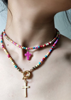 Colorful Boho Beaded Necklace