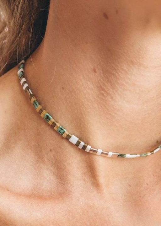 Boho Choker Beaded Necklace