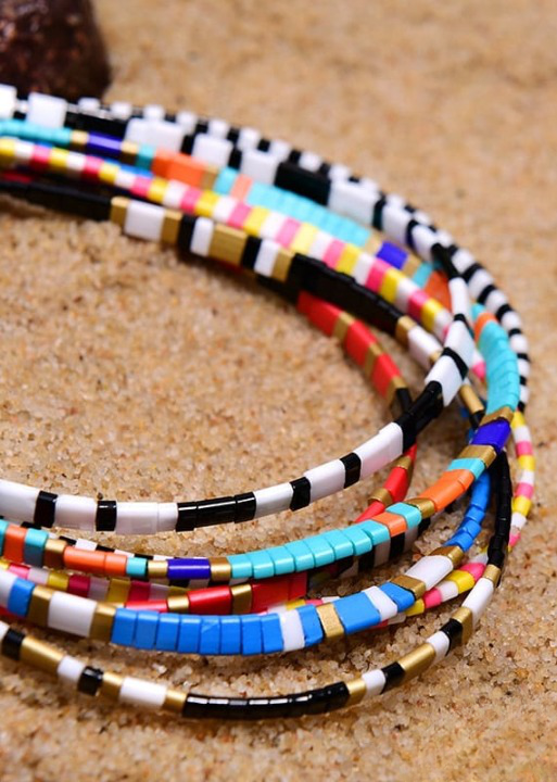 Boho Choker Beaded Necklace