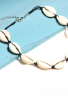 Boho Choker Necklace - White Puka Shell