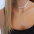 Boho Necklaces Set Choker + Silver Pendant