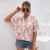 Boho Pink Tie-Dye Blouse