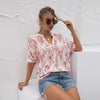 Boho Pink Tie-Dye Blouse