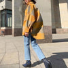 Boho Plaid Shirt Jacket in Yellow / Grey