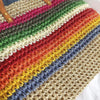 Boho Rainbow Beach Tote Bag