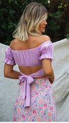 Boho Romantic Lilac Crop Top