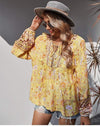 Boho Spring Yellow Blouse