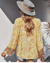 Boho Spring Yellow Blouse