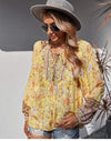 Boho Spring Yellow Blouse