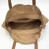 Boho Straw Round Beach Tote Bag