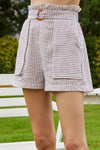 Boho Striped Apricot Short