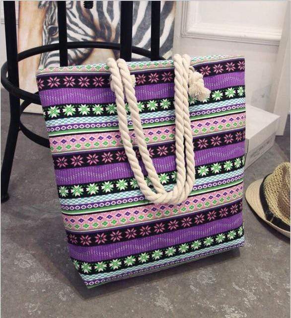 Boho Summer Beach Tote Bag