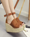 Boho Summer Wedge Open Sandals