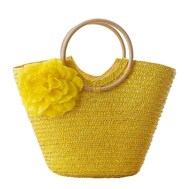 Boho Tote Bag Big Flower