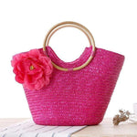 Boho Tote Bag Big Flower