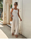 Boho White Long Jumpsuit