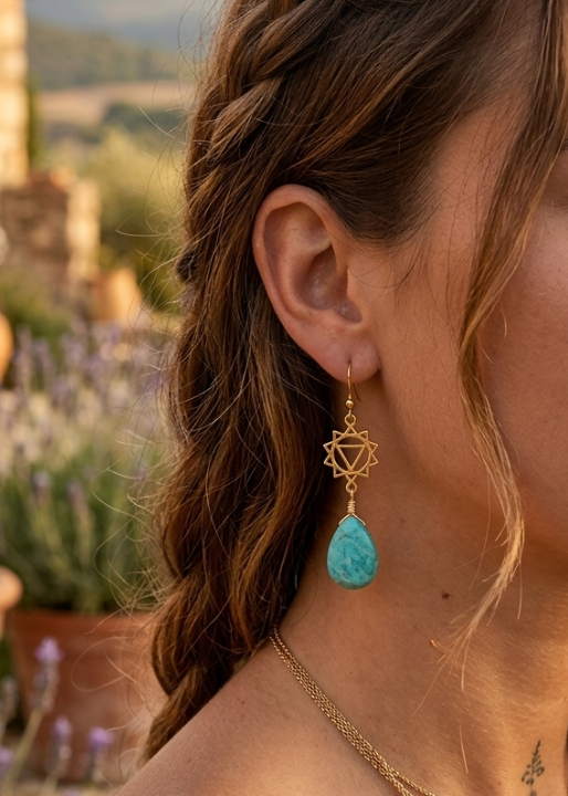 Turquoise Boho Earrings