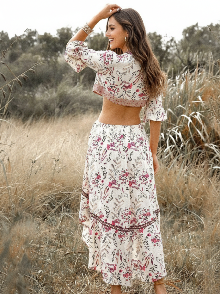 Split Boho Chic Dress